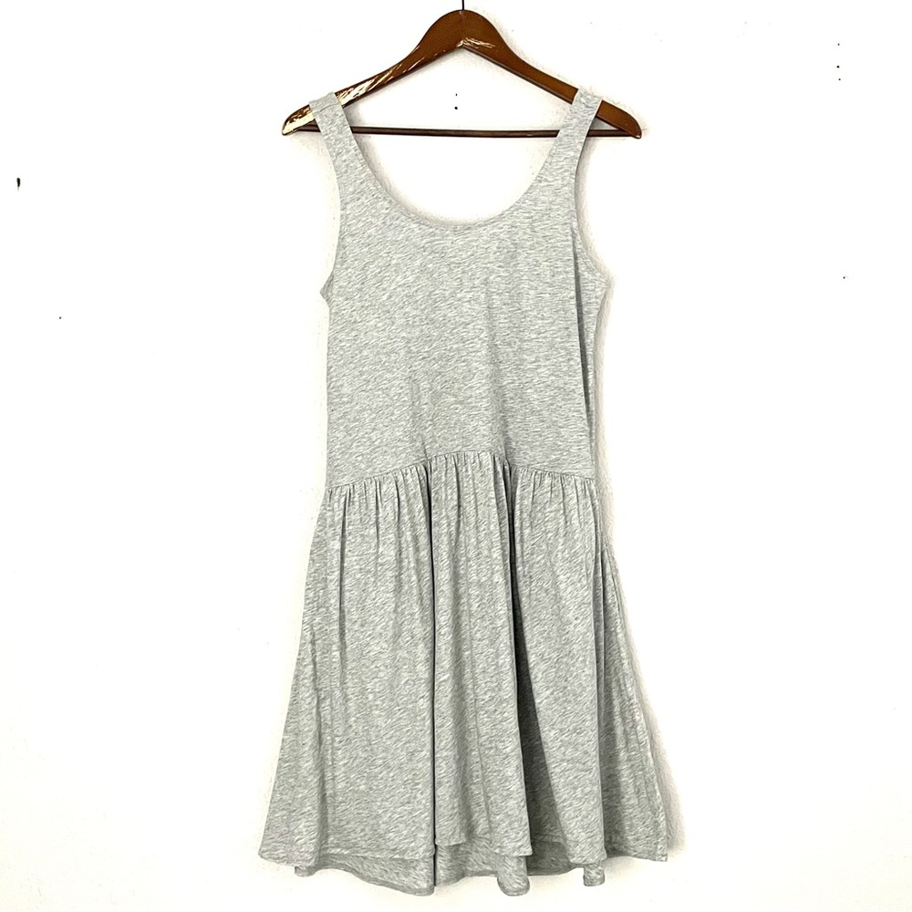 Skin Worldwide Heather Grey Pima Cotton Tiered Slip Sleepdress Size S/M